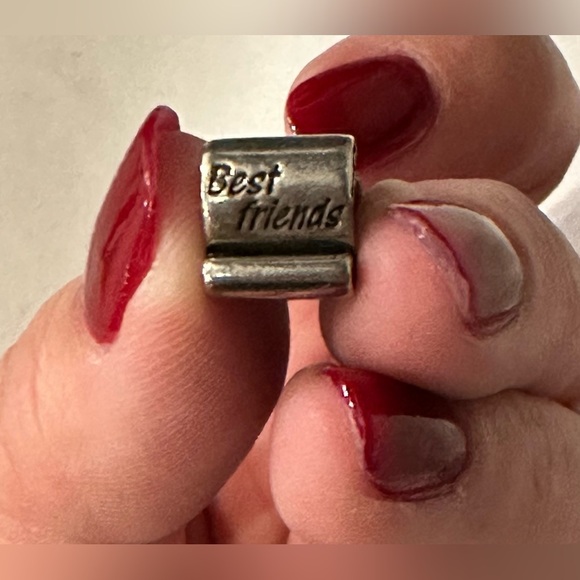 Pandora Best Friends Scroll Charm - Sterling 925 Authentic 790512 Retired - Picture 3 of 10